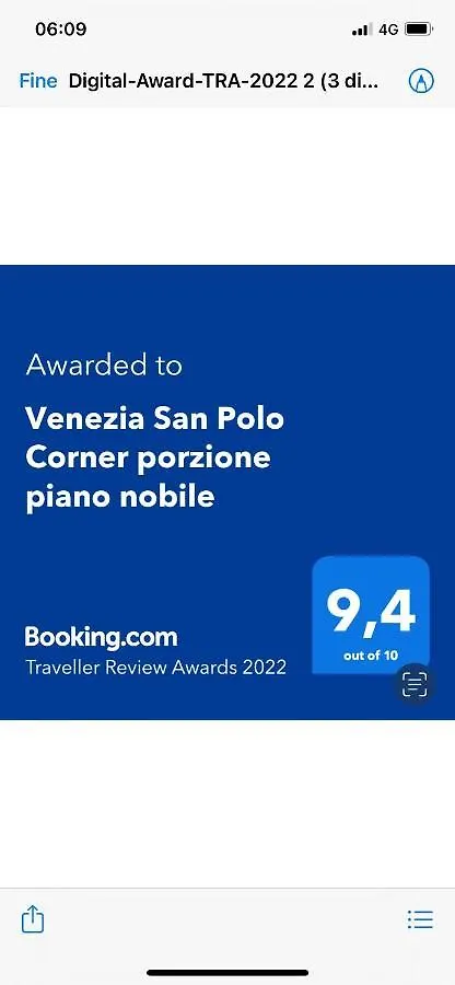 Venezia San Polo Corner Porzione Piano Nobile Apartment